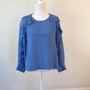 J crew silk blouse